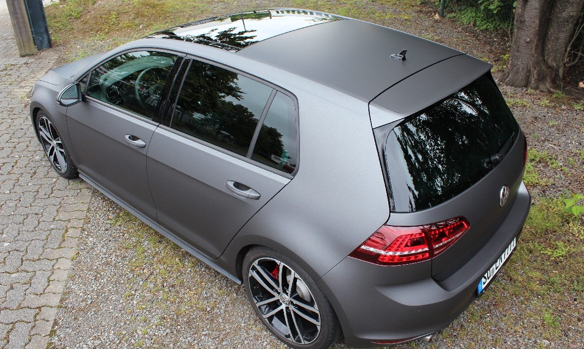 Vw Golf 7 Gti In Grau Matt Metallik Folienking