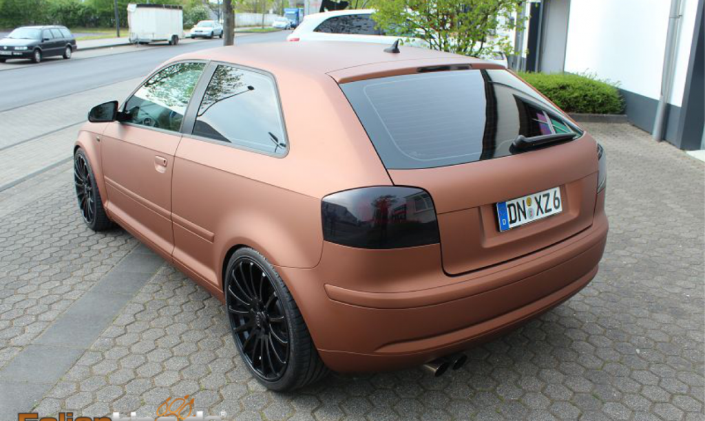 Audi A3 8P Mystic Bronze Matt Metallik - Folierung und Scheibentönung in  Köln Bonn 